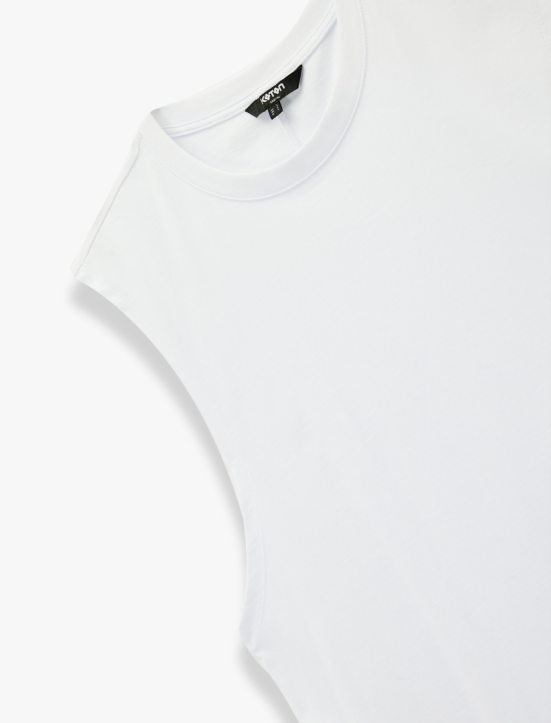   Regular Fit Kolsuz Bisiklet Yaka Pamuklu Basic Atlet