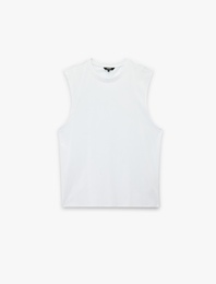 Regular Fit Kolsuz Bisiklet Yaka Pamuklu Basic Atlet