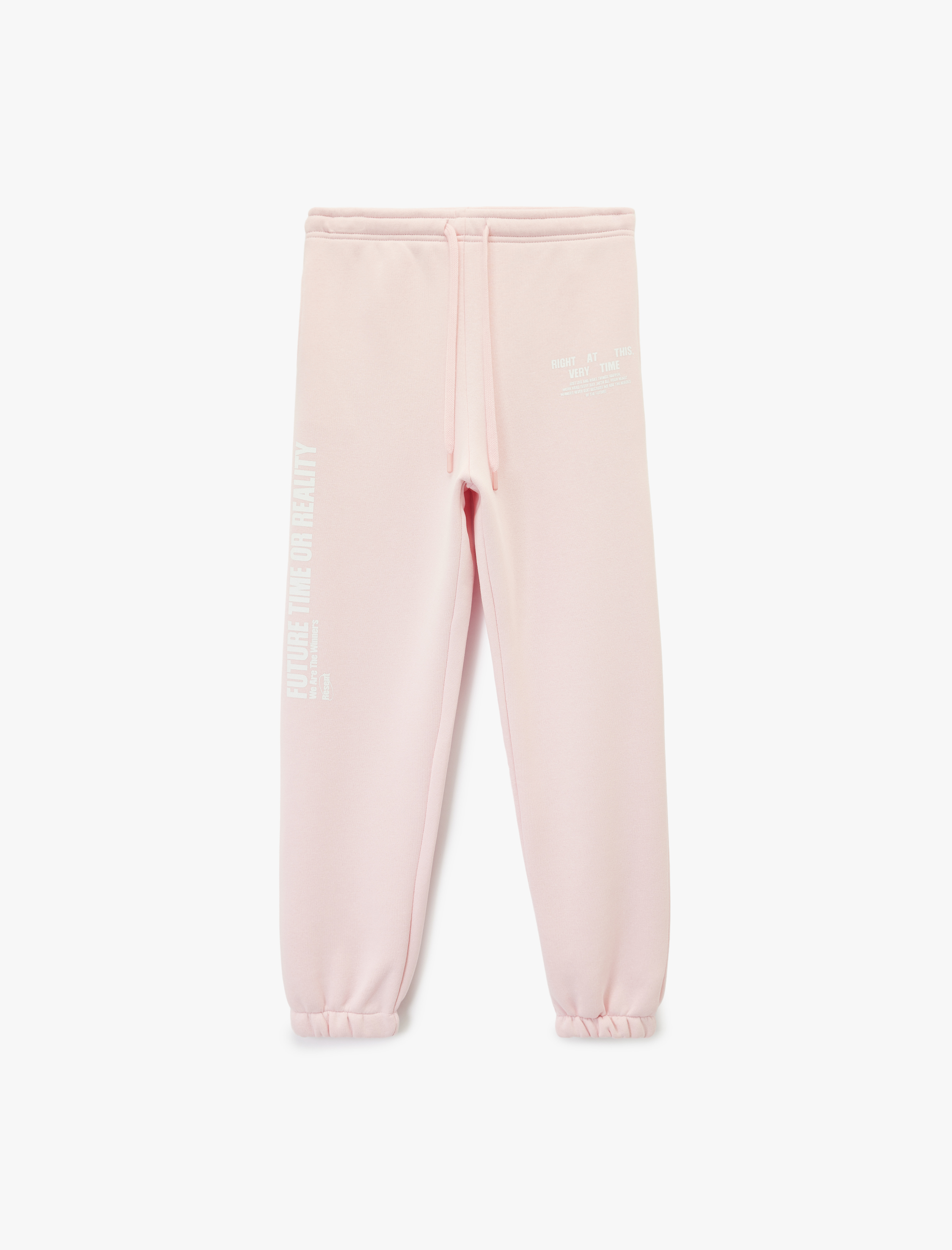   Baskılı Rahat Kalıp Cep Detaylı Beli Bağcıklı Jogger Eşofman Altı