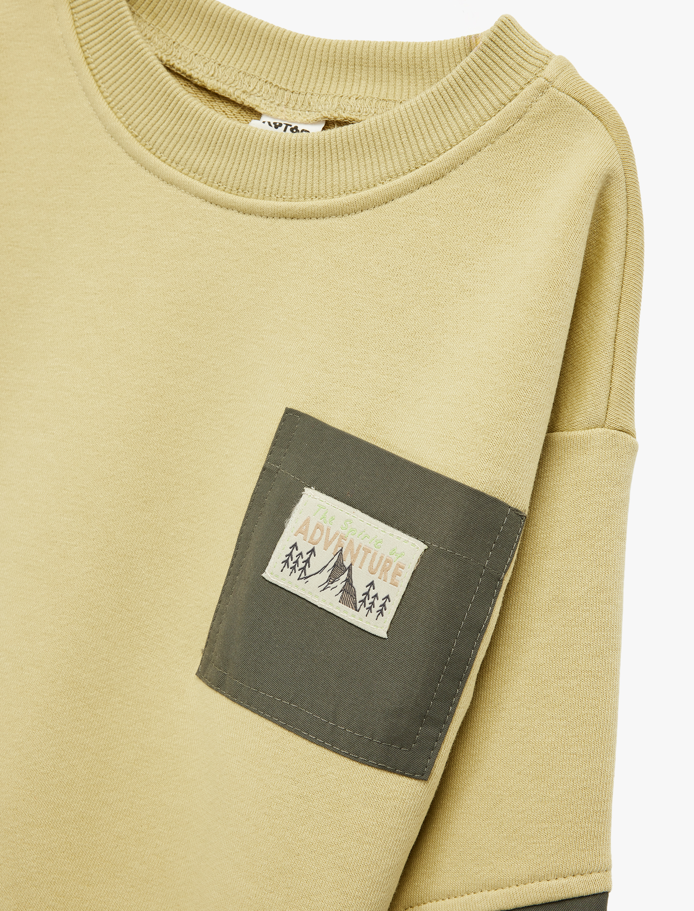  Erkek Bebek Uzun Kollu Bisiklet Yaka Oversize Sweatshirt