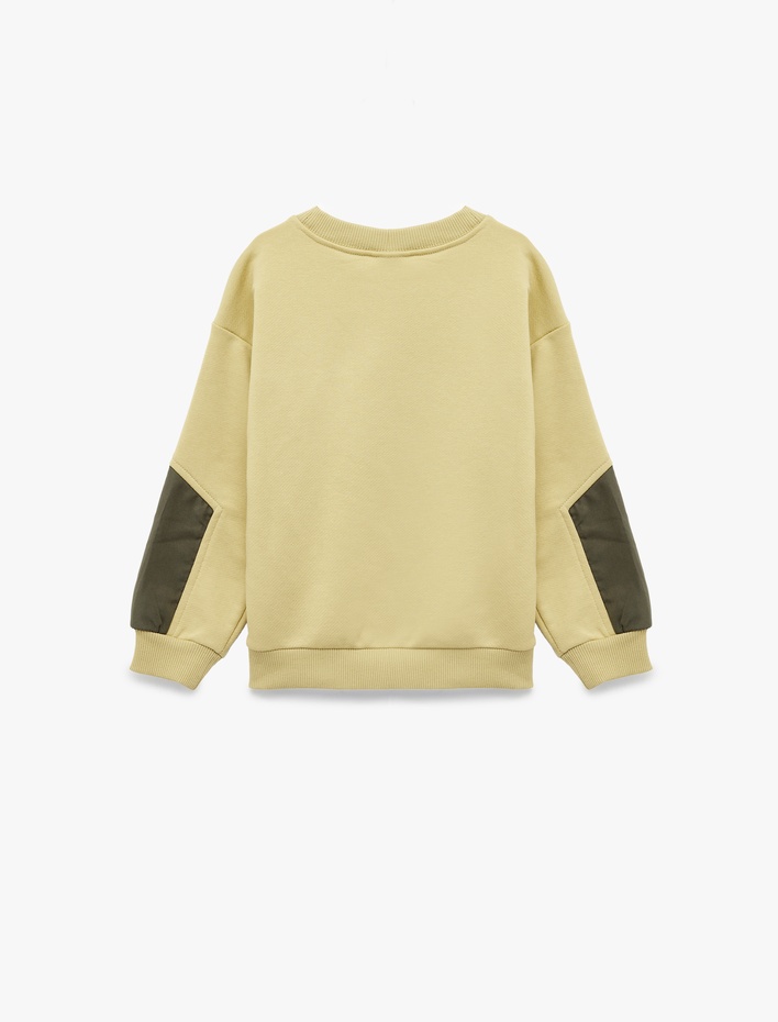 Erkek Bebek Uzun Kollu Bisiklet Yaka Oversize Sweatshirt