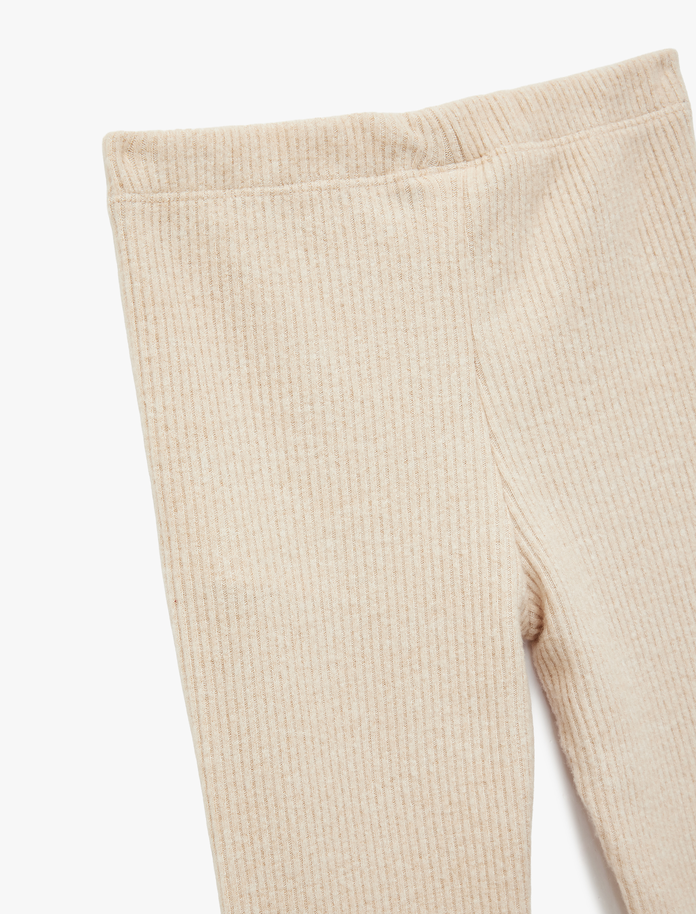  Kız Bebek Viskon Karışımlı Beli Lastikli Basic İspanyol Paça Tayt