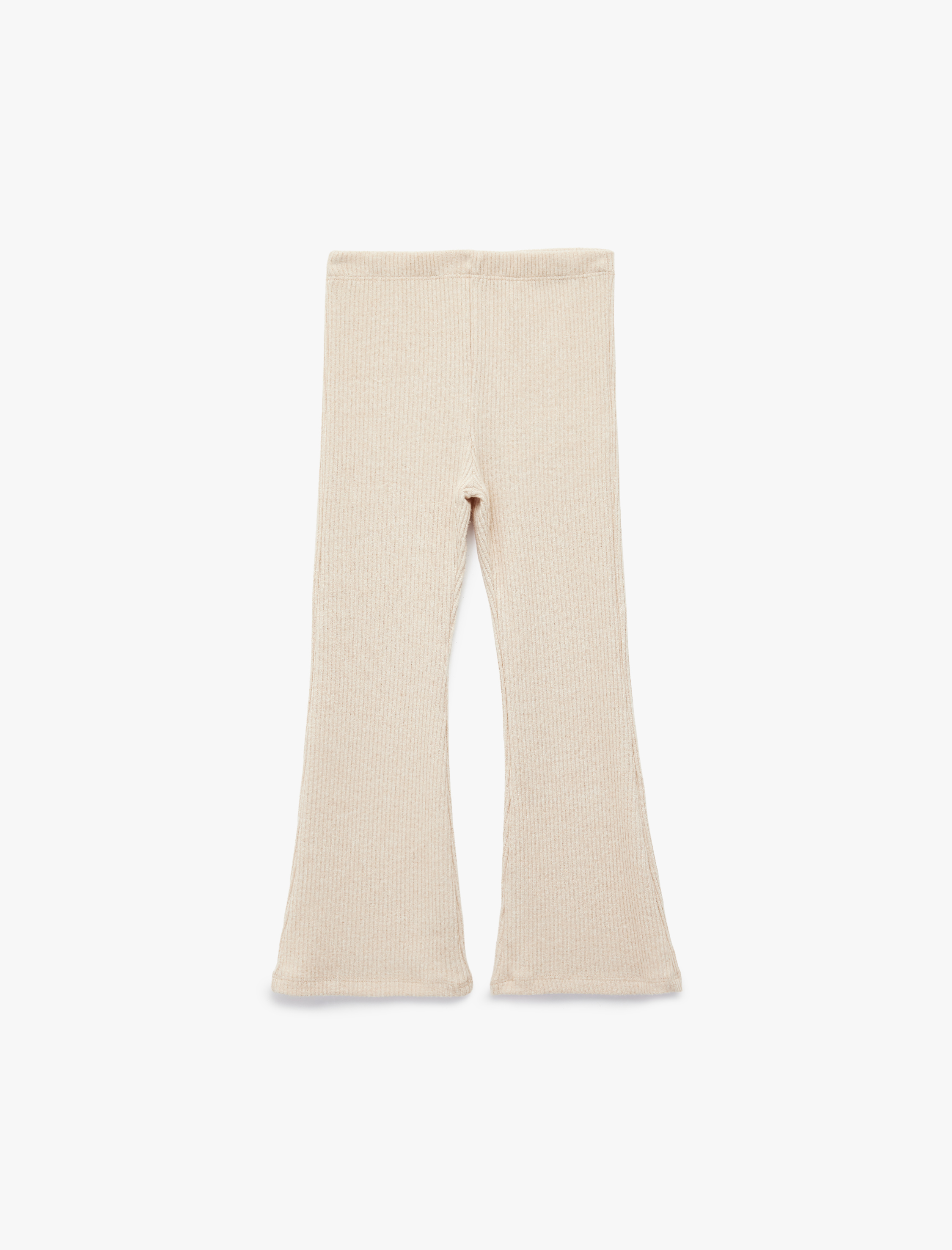  Kız Bebek Viskon Karışımlı Beli Lastikli Basic İspanyol Paça Tayt