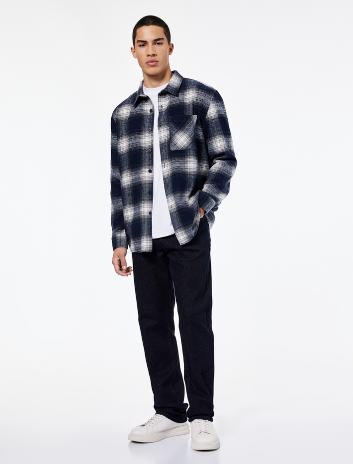  Normal Bel Pamuklu Cepli Straight Fit Jean Pantolon - Mark Jean