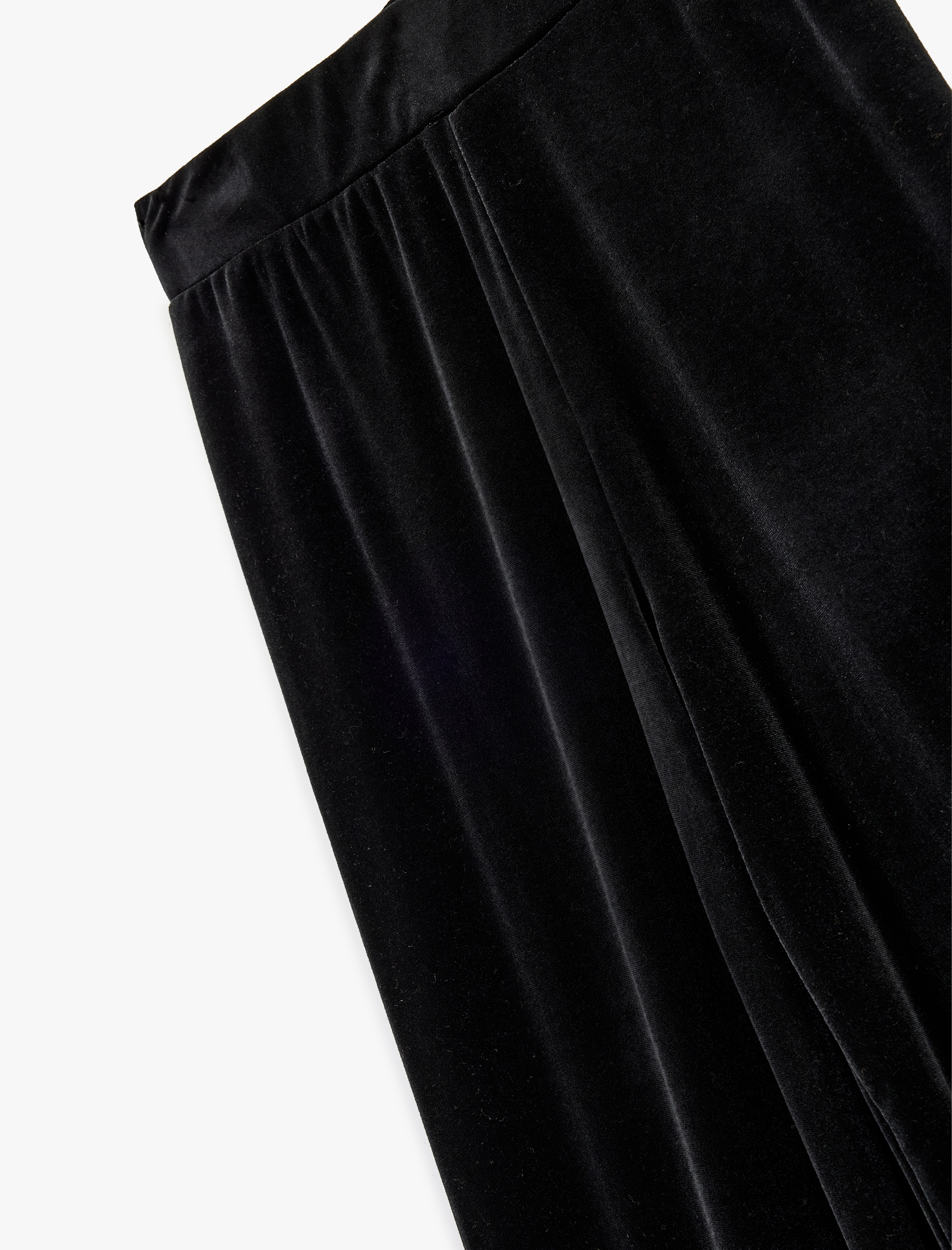   Düz Geniş Paça Kadife Palazzo Pantolon