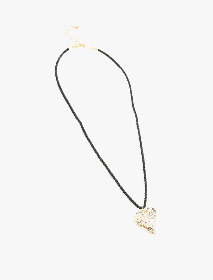 Kadın Dokulu Kalp Kolye