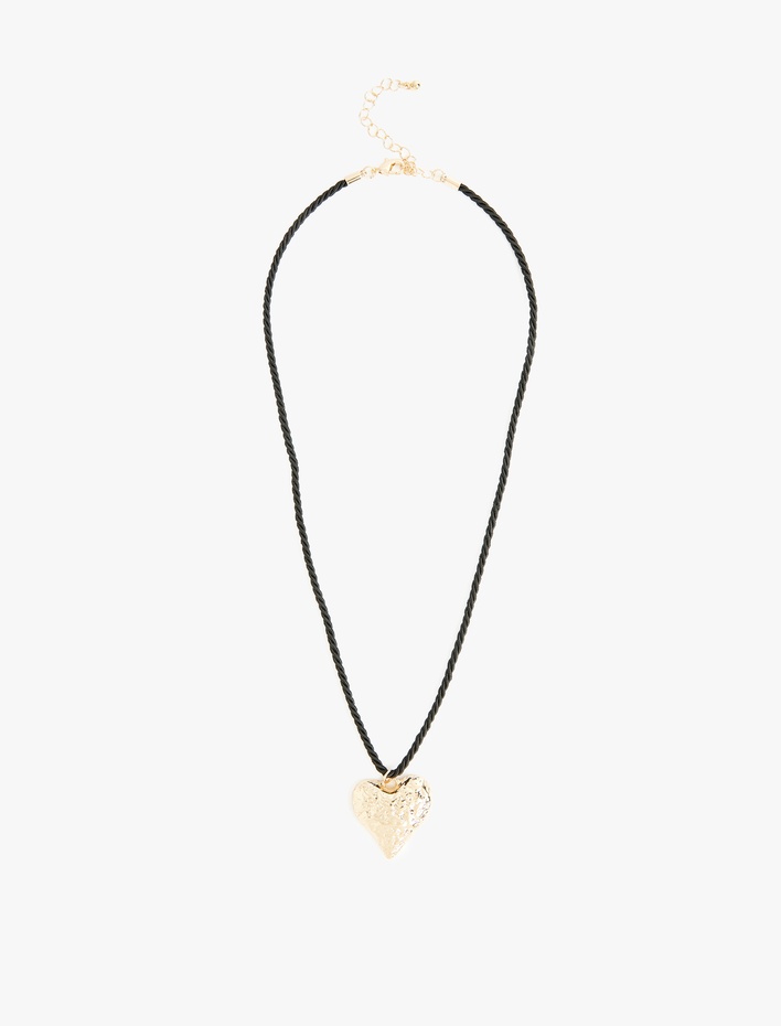 Kadın Dokulu Kalp Kolye