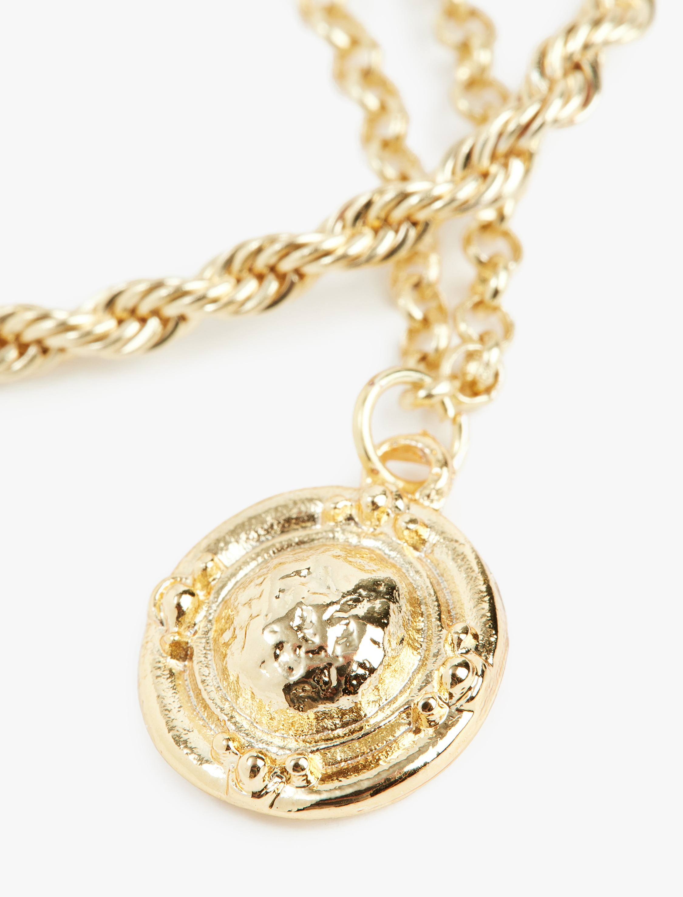  Kadın Charm Detaylı 2'li Zincir Kolye