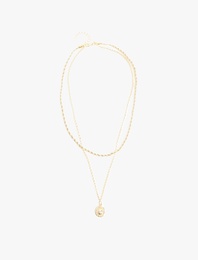 Charm Detaylı 2'li Zincir Kolye