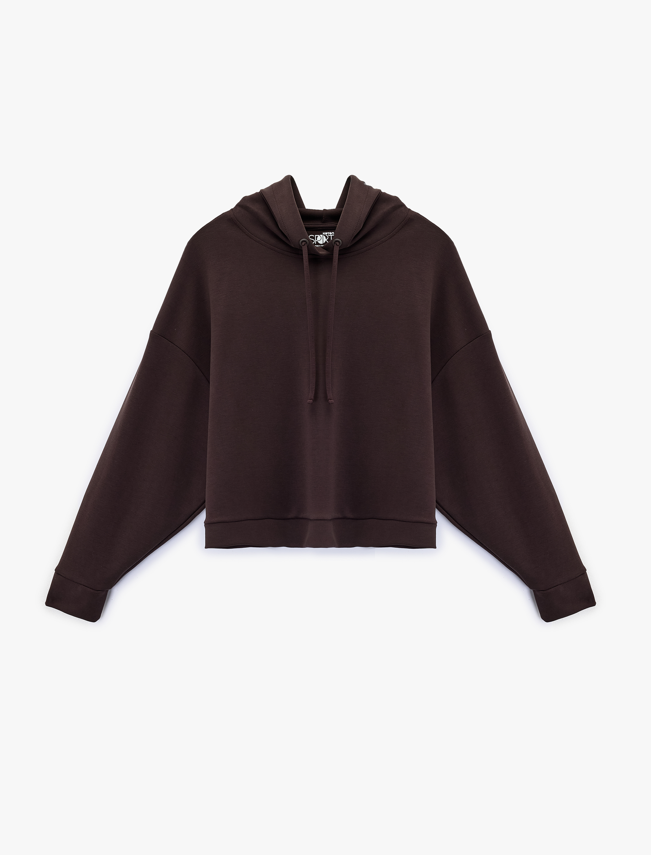   Kapüşonlu Uzun Kollu Oversize Modal Sweatshirt