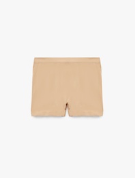 Yüksek Bel Rahat Kalıp Dikişsiz Hipster Külot