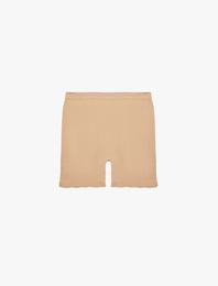 Dikişsiz Rahat Kesim Yüksek Bel Hipster Külot