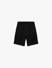 Beli Bağcıklı Cepli Basic Şort