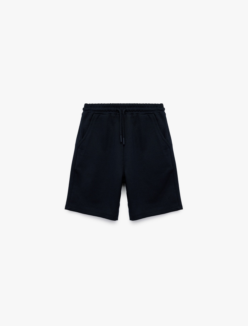 Koton Beli Bağcıklı Cepli Basic Şort