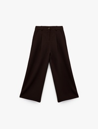 Beli Ayarlanabilir Lastikli Basic Geniş Paça Pantolon