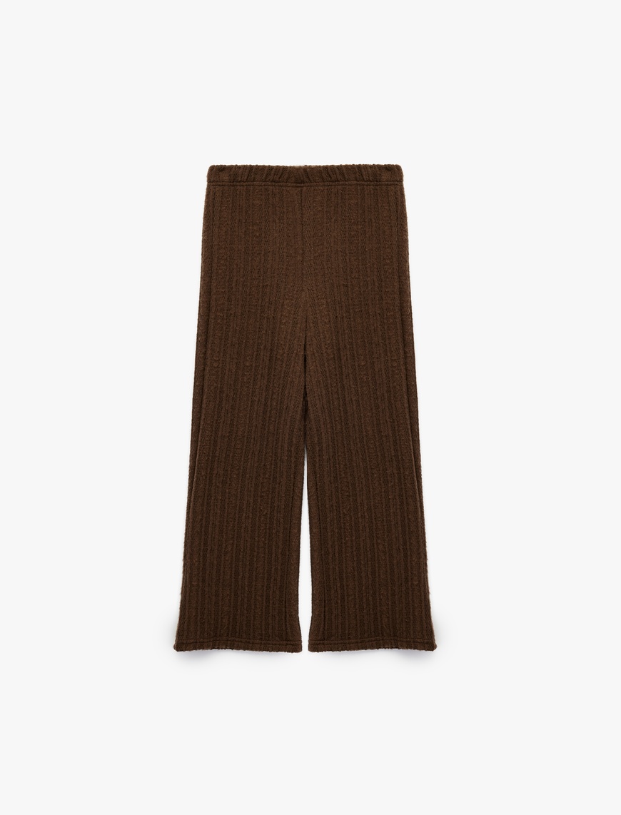 Koton Rahat Kesim Beli Lastikli Geniş Paça Pantolon