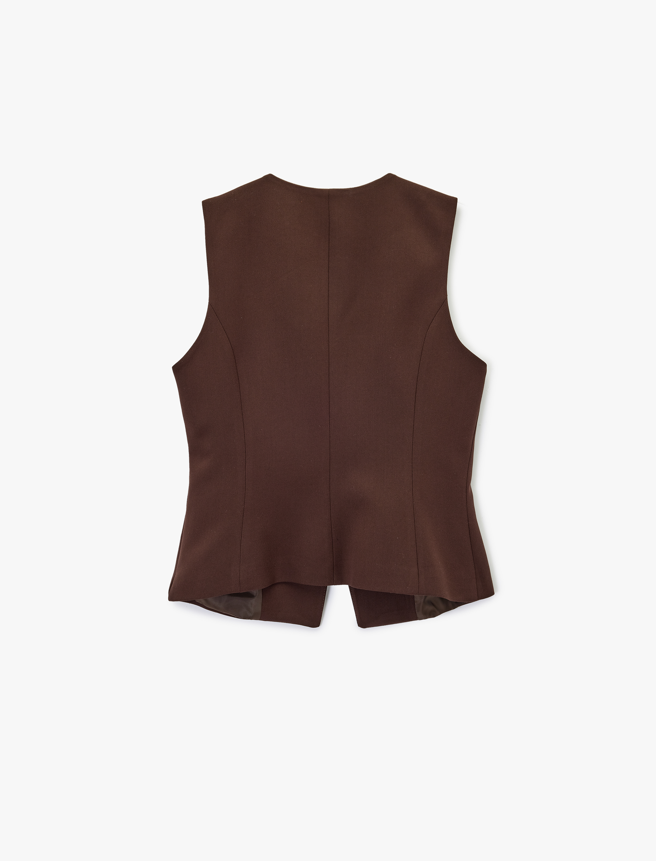   Bisiklet Yaka Düğmeli Slim Fit Blazer Yelek