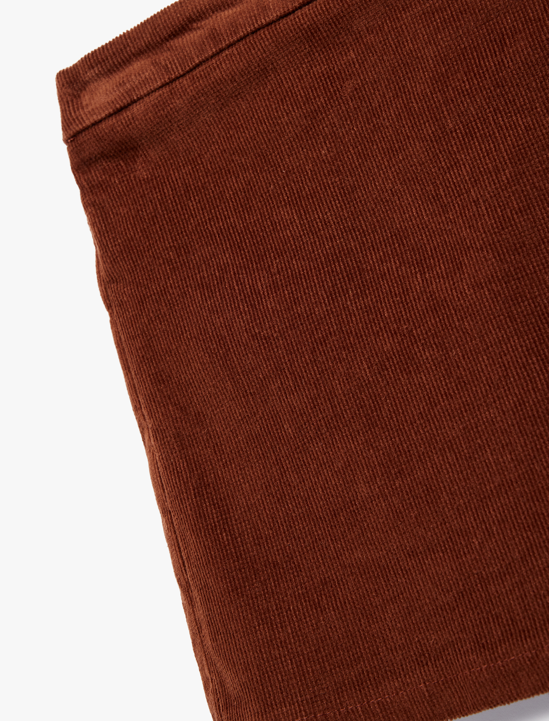  Kız Çocuk Pamuklu Beli Lastikli Kadife Şort Etek