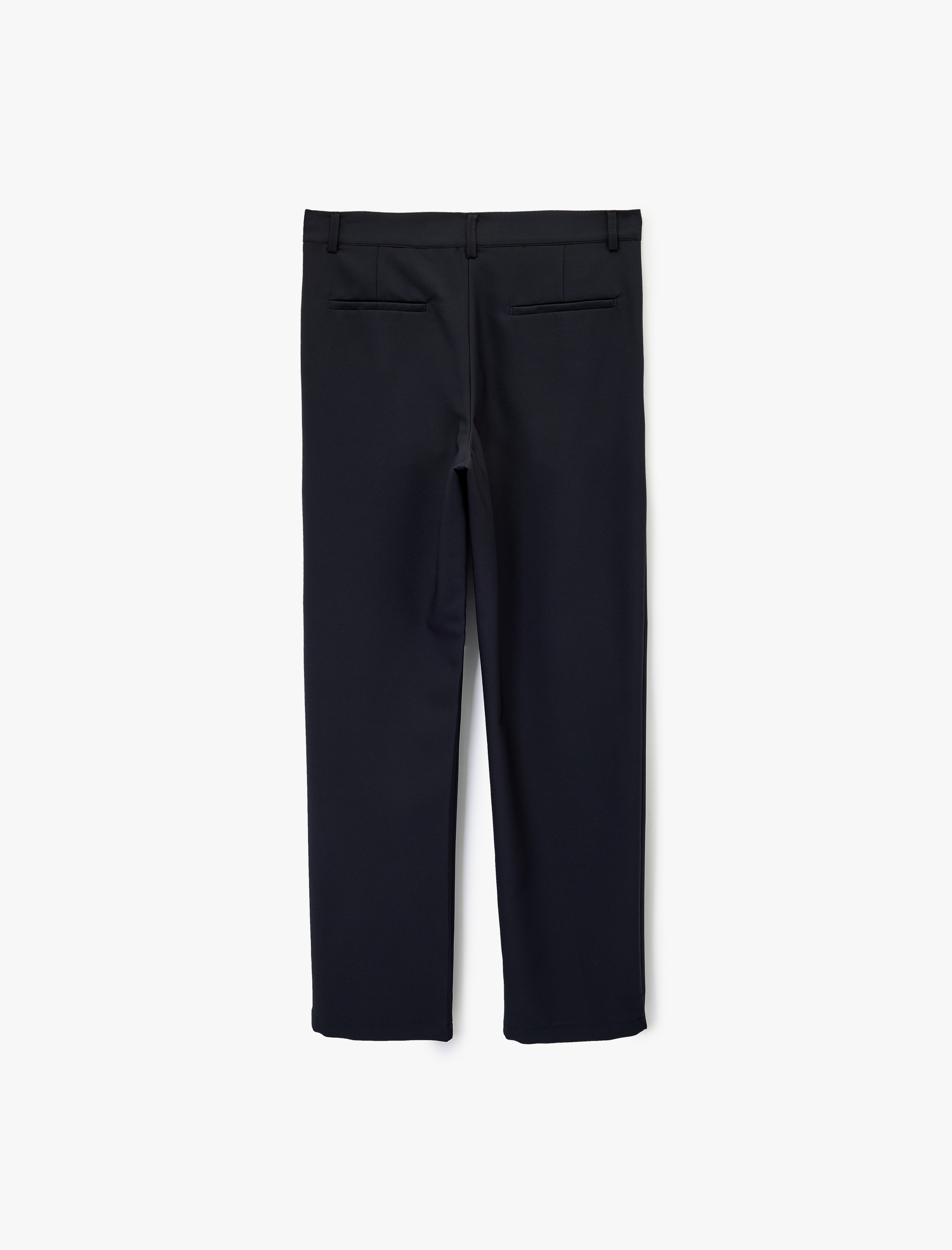   Rahat Kalıp Cepli Pileli Kumaş Pantolon