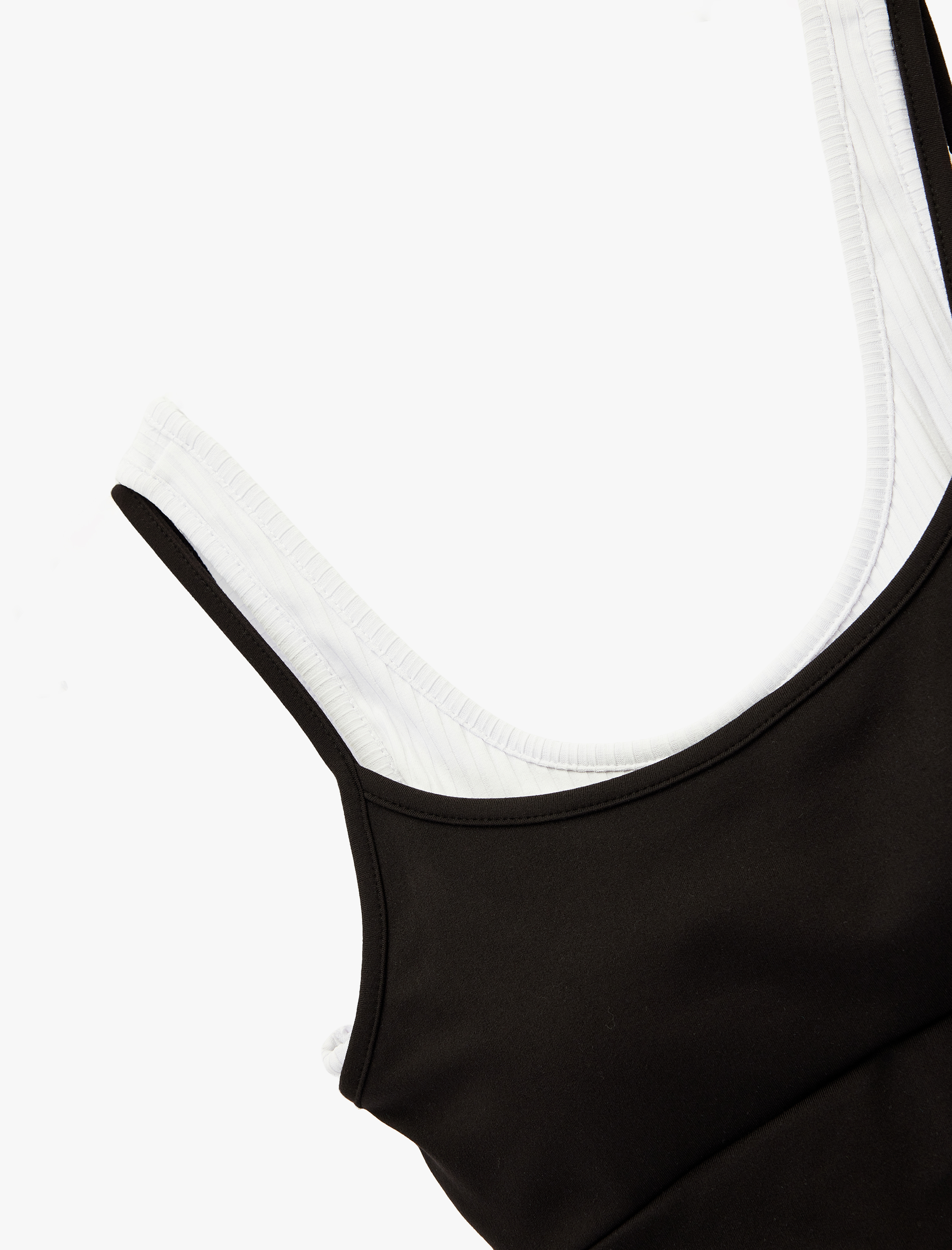   Slim Fit Çift Askılı Kolsuz Sporcu Sütyeni