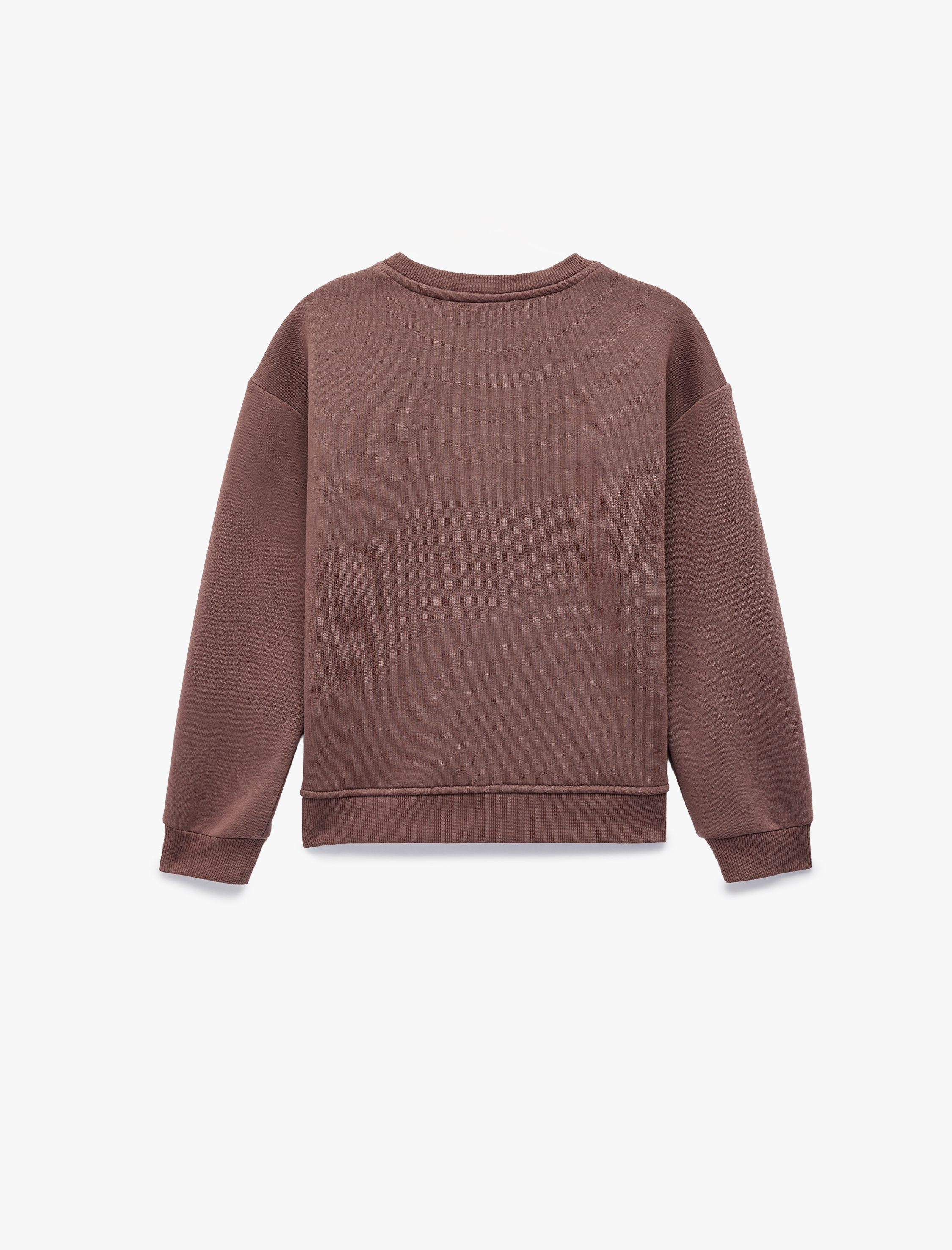  Kız Çocuk Uzun Kollu Bisiklet Yaka Oversize Lisanslı Stitch Baskılı Sweatshirt