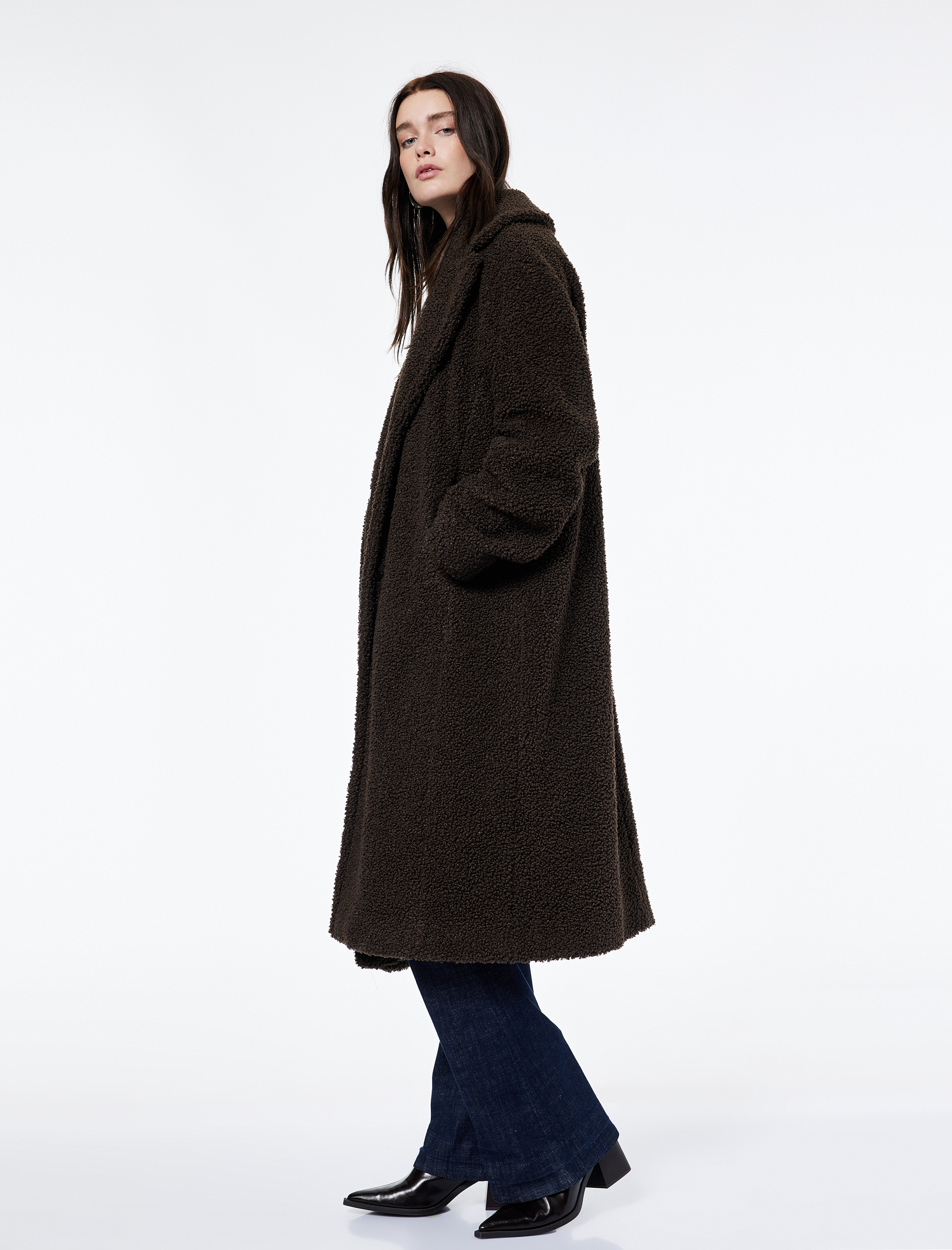   Koton X Şahika Ercümen - Sherpa Kaban Oversize Cepli