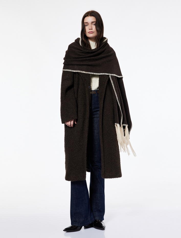  Koton X Şahika Ercümen - Sherpa Kaban Oversize Cepli