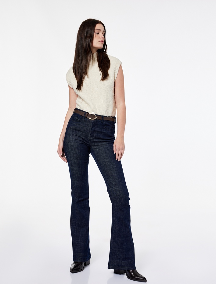  Koton X Şahika Ercümen - Dik Yaka Triko Pullu Payetli Süveter