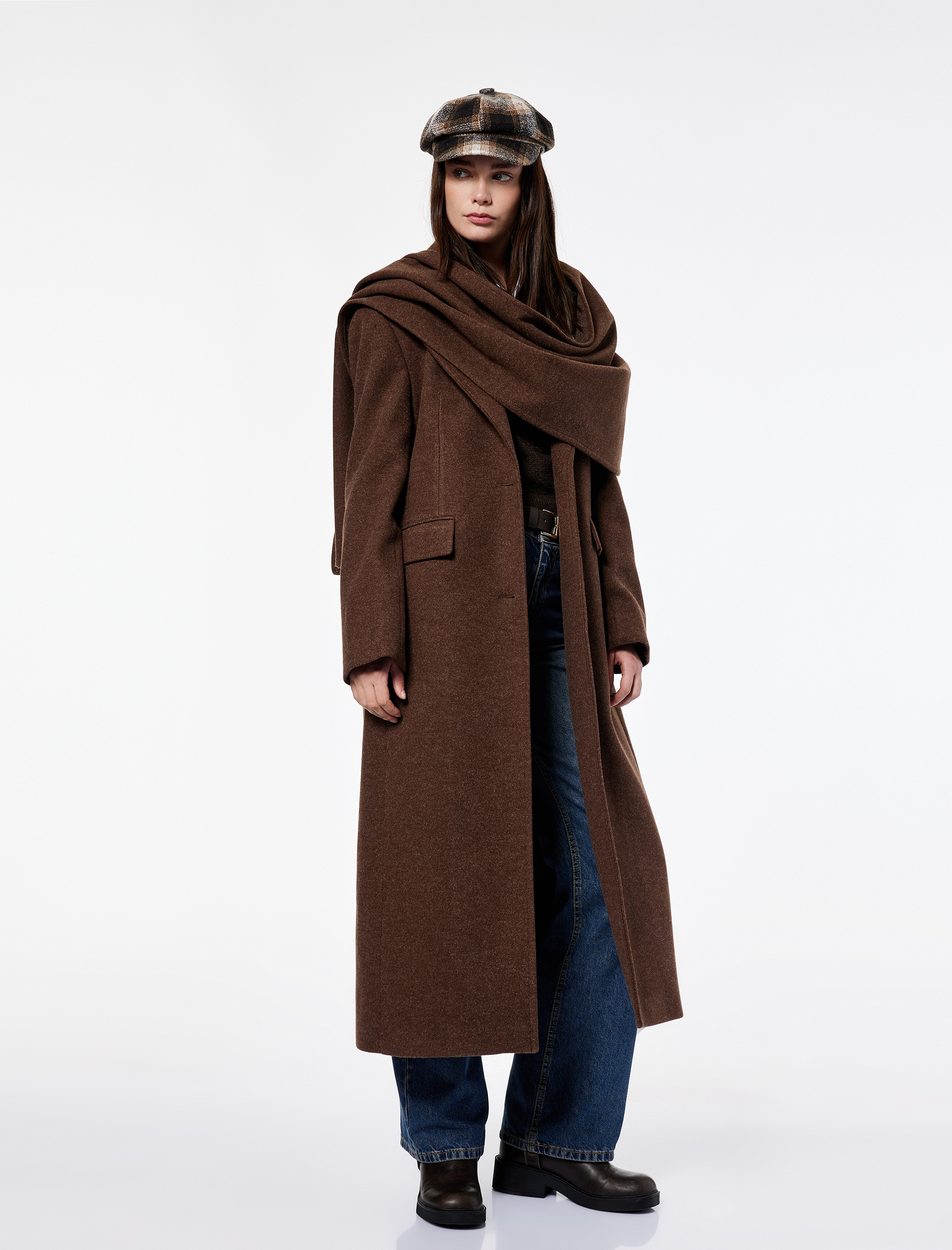   Koton X Şahika Ercümen - Yarım Fermuarlı Dik Yaka Triko Süveter