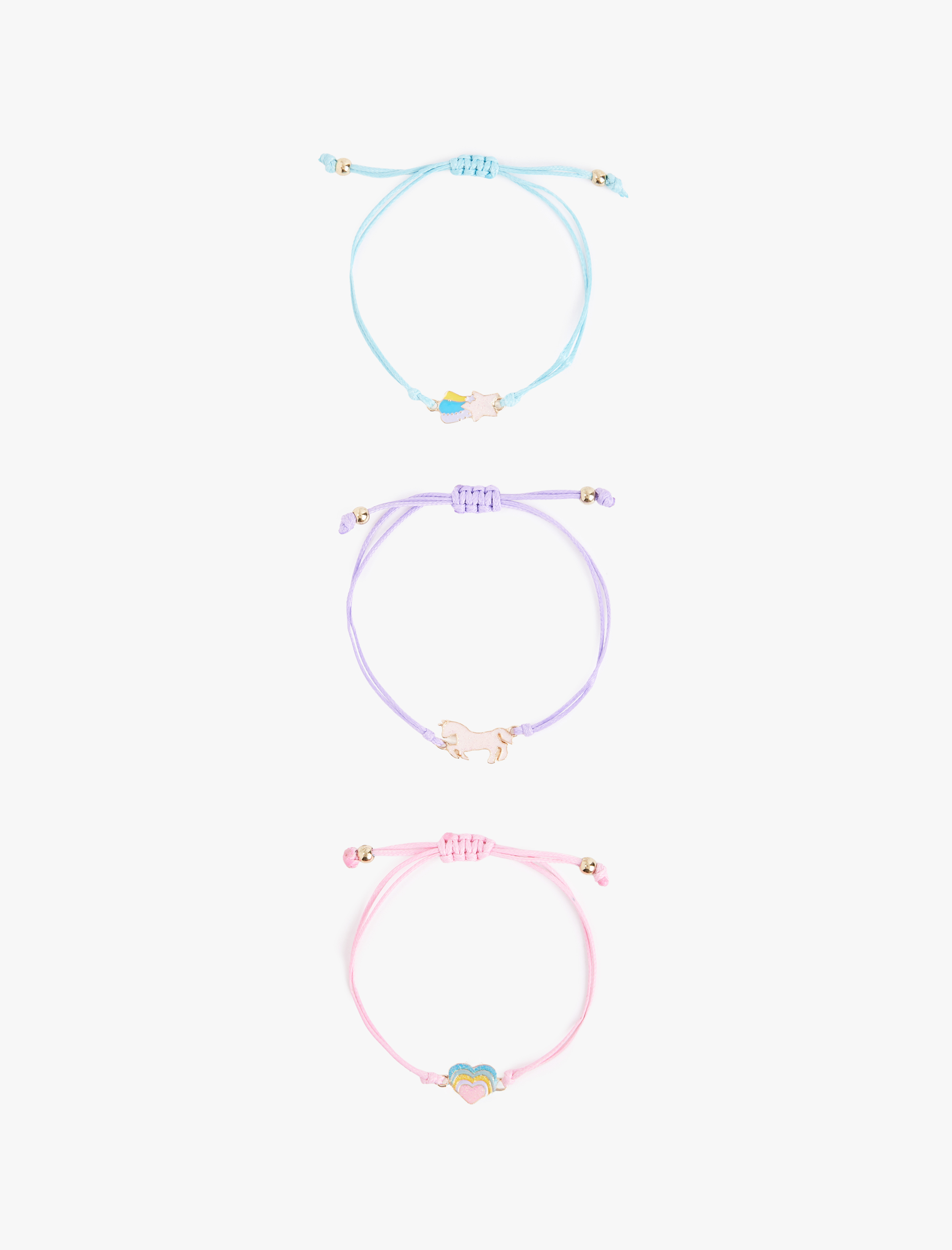  Kadın 3'lü Kalpli Bileklik Seti