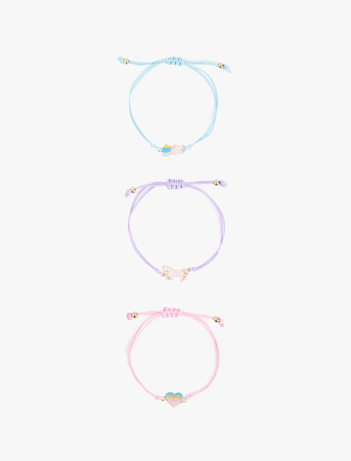 Kadın 3'lü Kalpli Bileklik Seti