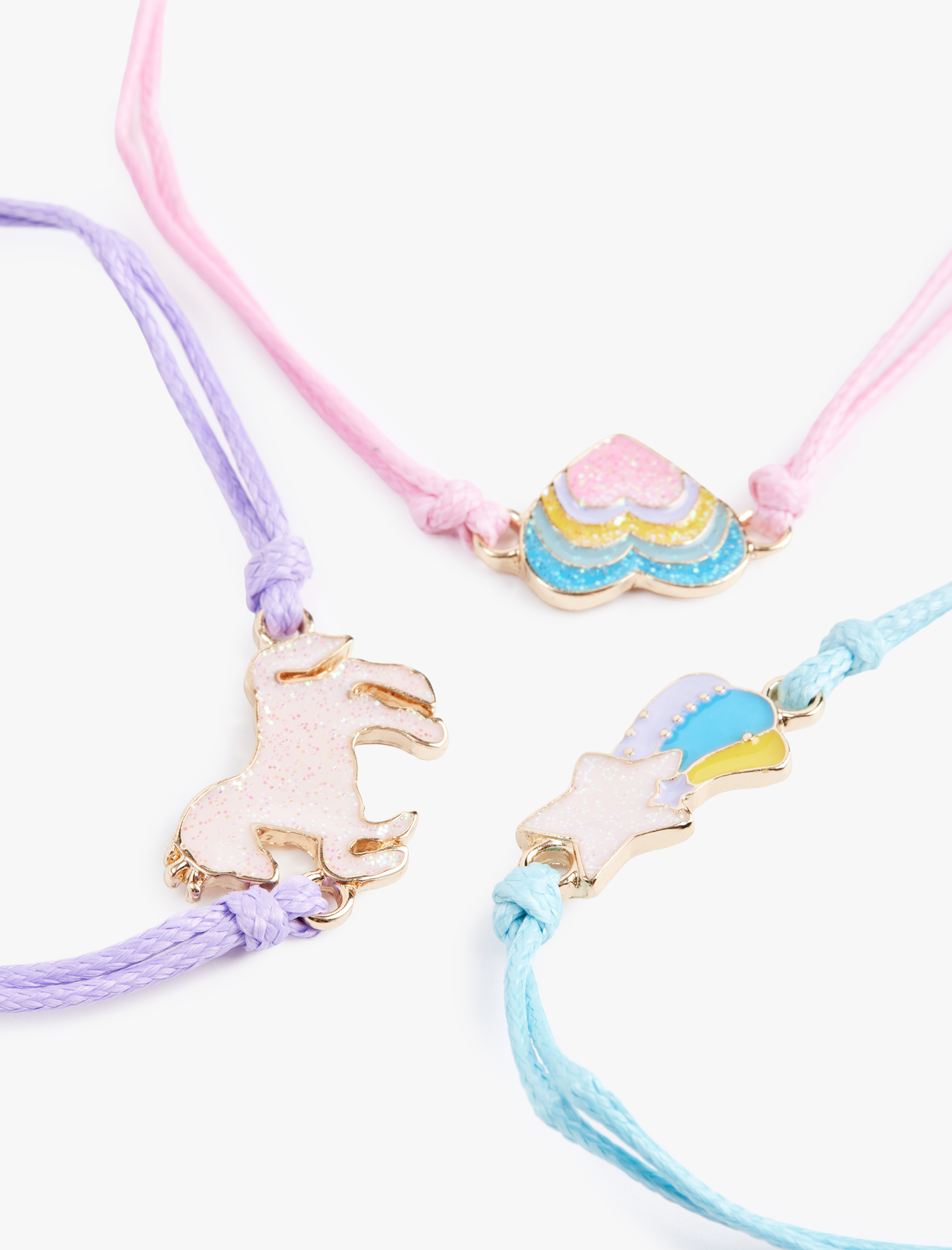  Kadın 3'lü Kalpli Bileklik Seti