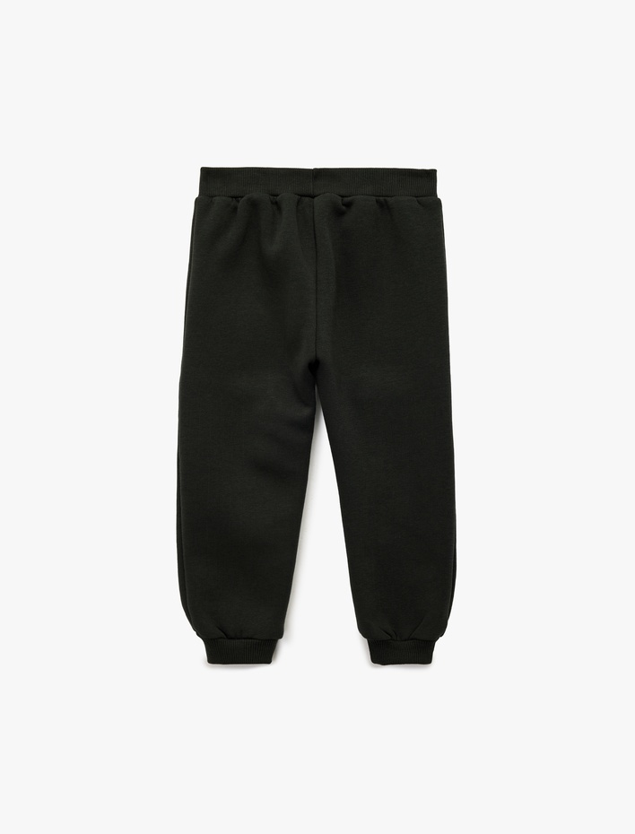 Erkek Bebek Pamuklu Bağcıklı Kargo Cep Detaylı Jogger Eşofman Altı