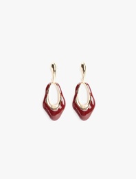 Sallantılı Büyük Boy Soyut Küpe