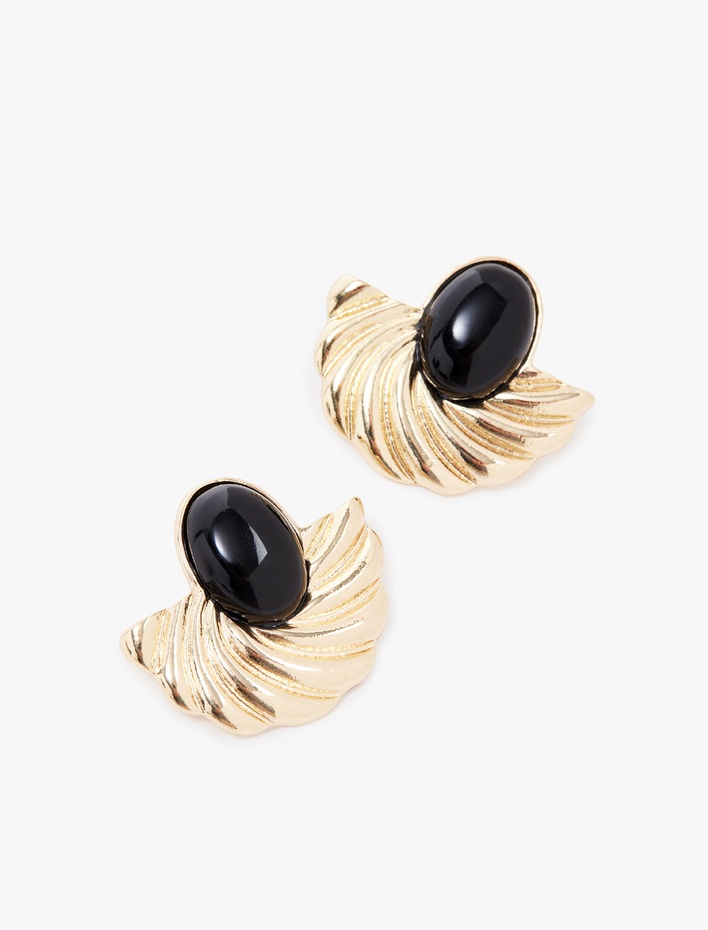 Kadın Taş Detaylı Vintage Küpe