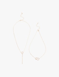 Sallantılı Halka Kolye