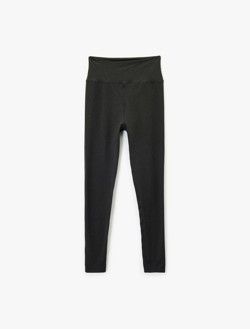 Koton Kadın Slim Fit Standart Bel Dikiş Detaylı Spor Tayt