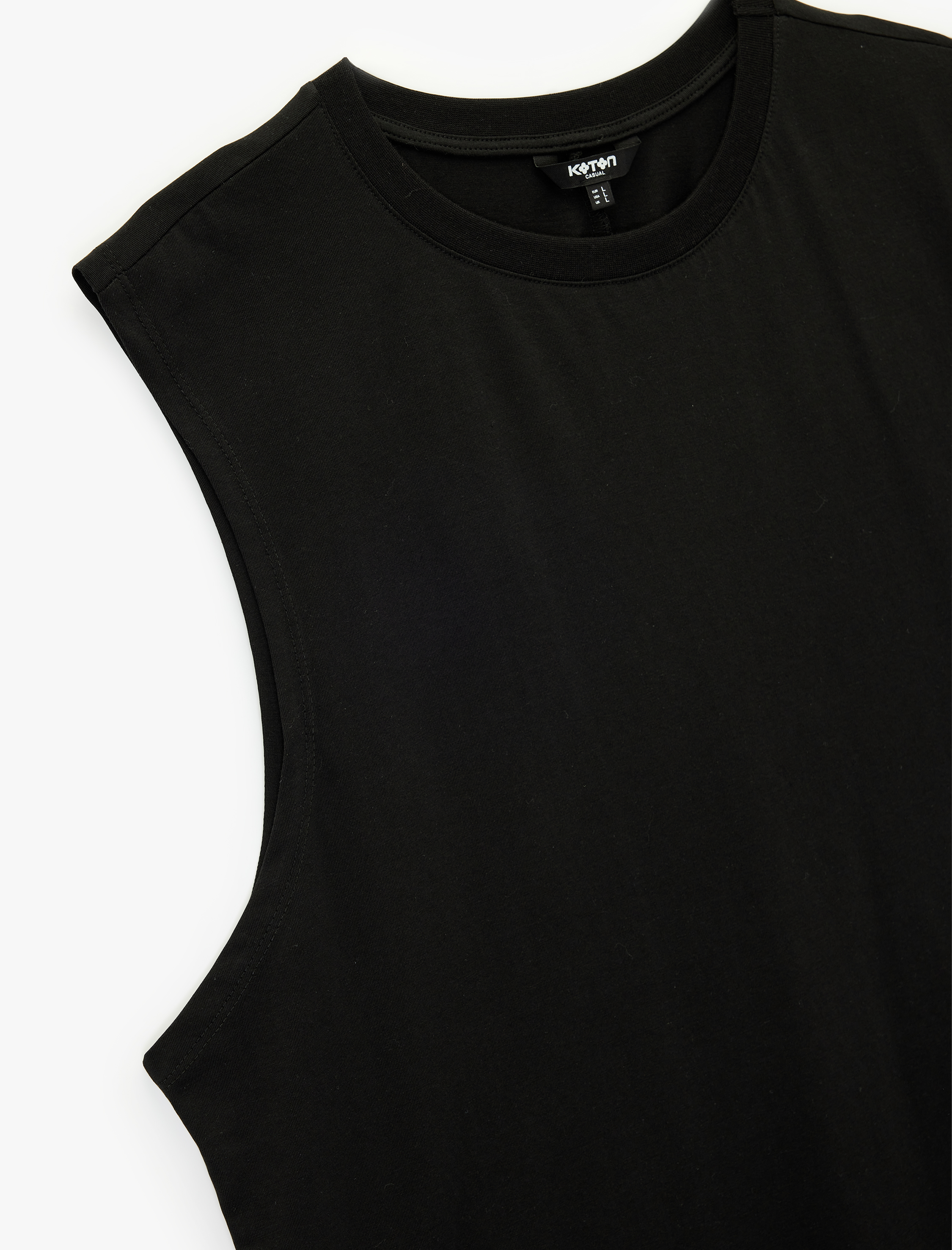   Regular Fit Kolsuz Bisiklet Yaka Pamuklu Basic Atlet