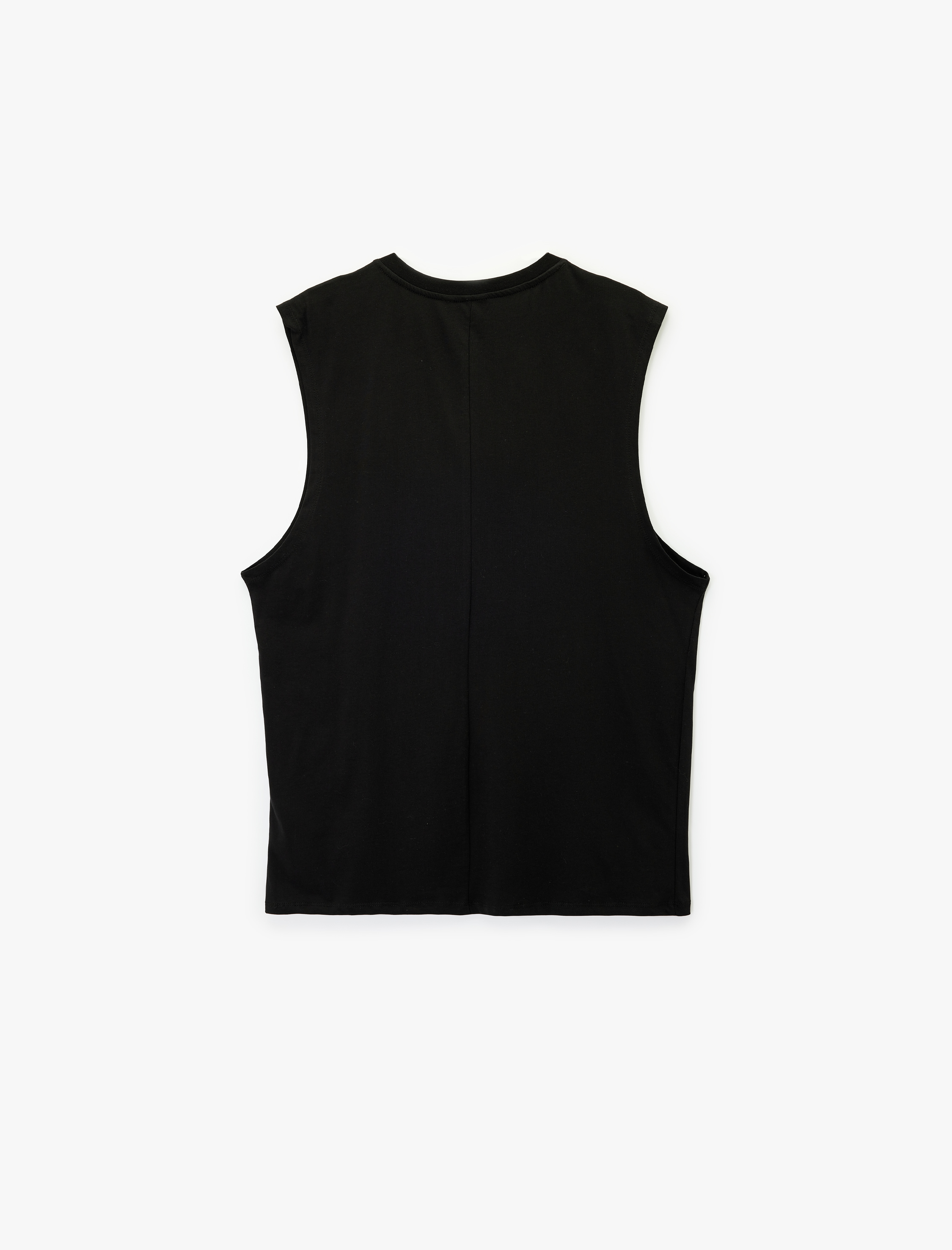   Regular Fit Kolsuz Bisiklet Yaka Pamuklu Basic Atlet