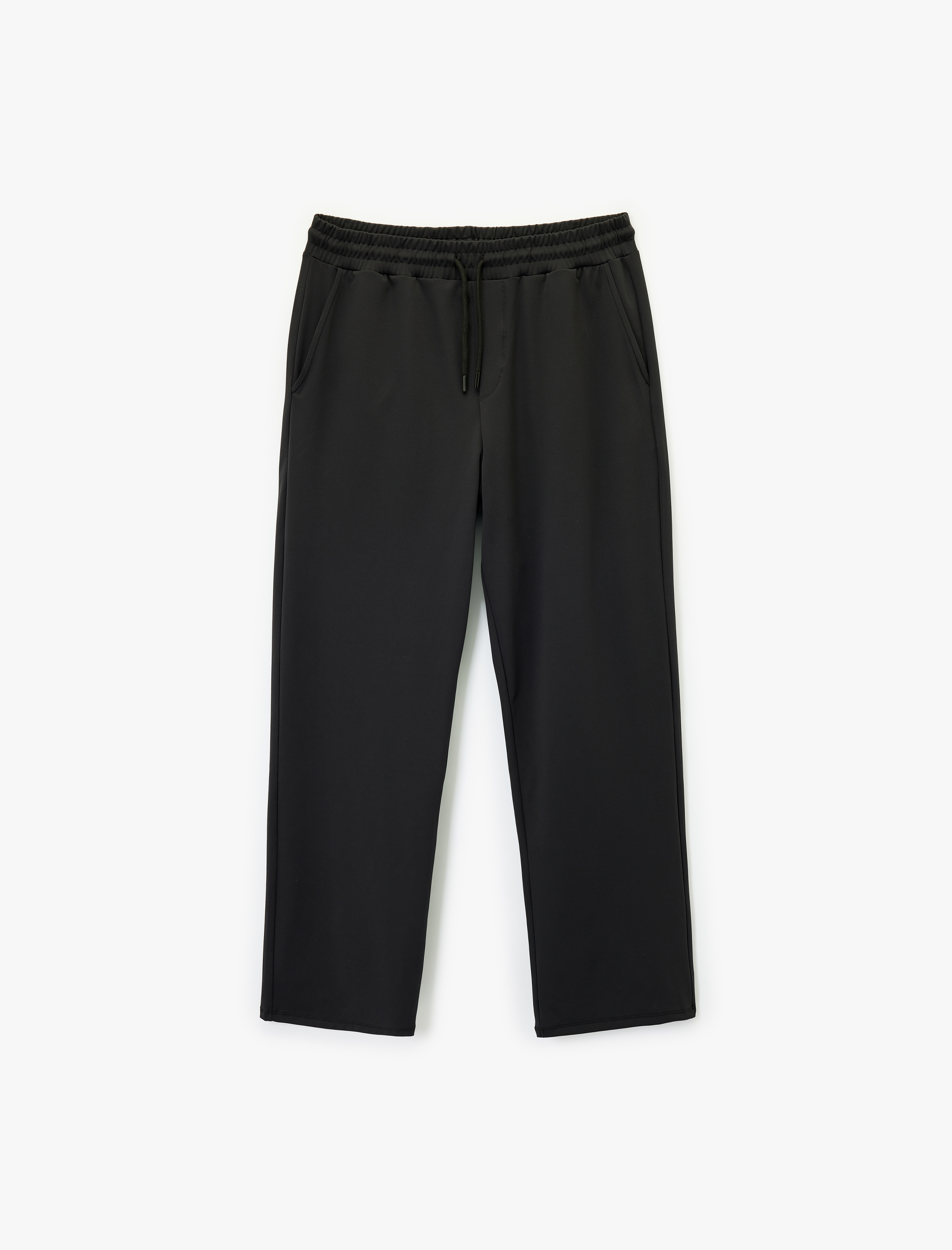   Rahat Kalıp Cepli Beli Bağcıklı Geniş Paça Spor Eşofman Altı