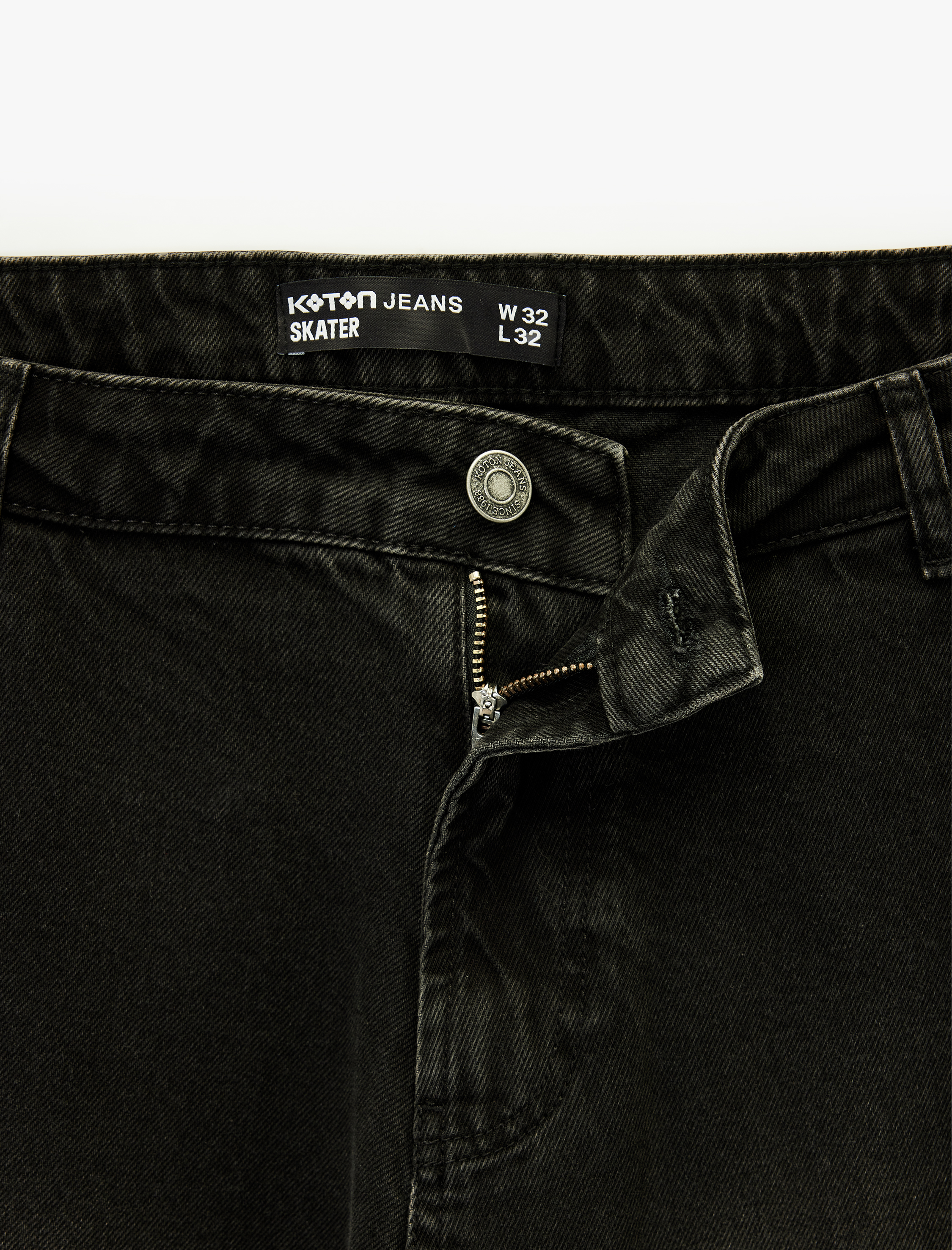   Regular Fit Pamuklu Cepli Normal Bel Skater Jean Pantolon