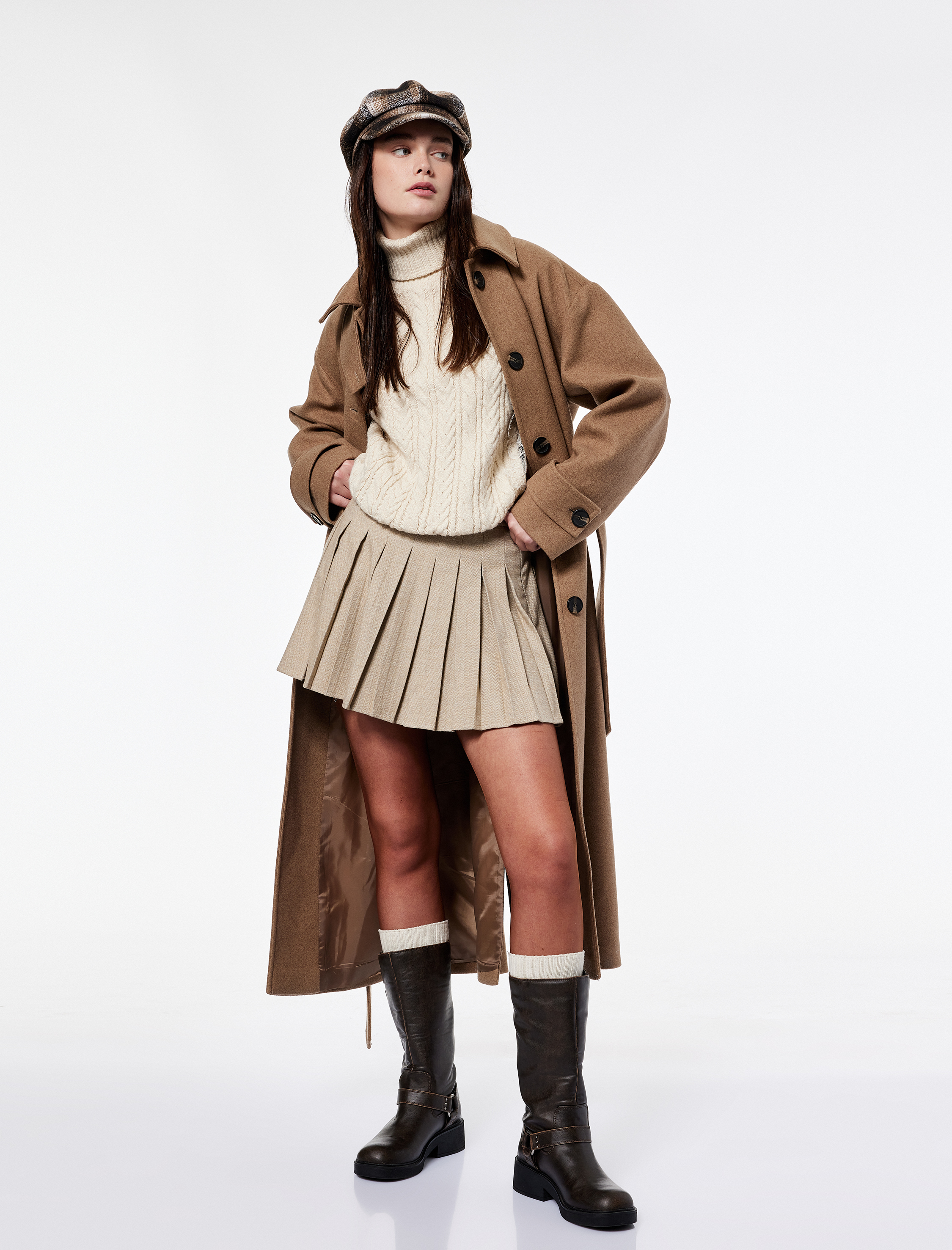   Koton X Şahika Ercümen - Pileli Mini Etek