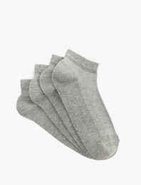 Pamuk Karışımlı 4'lü Patik Çorap Seti