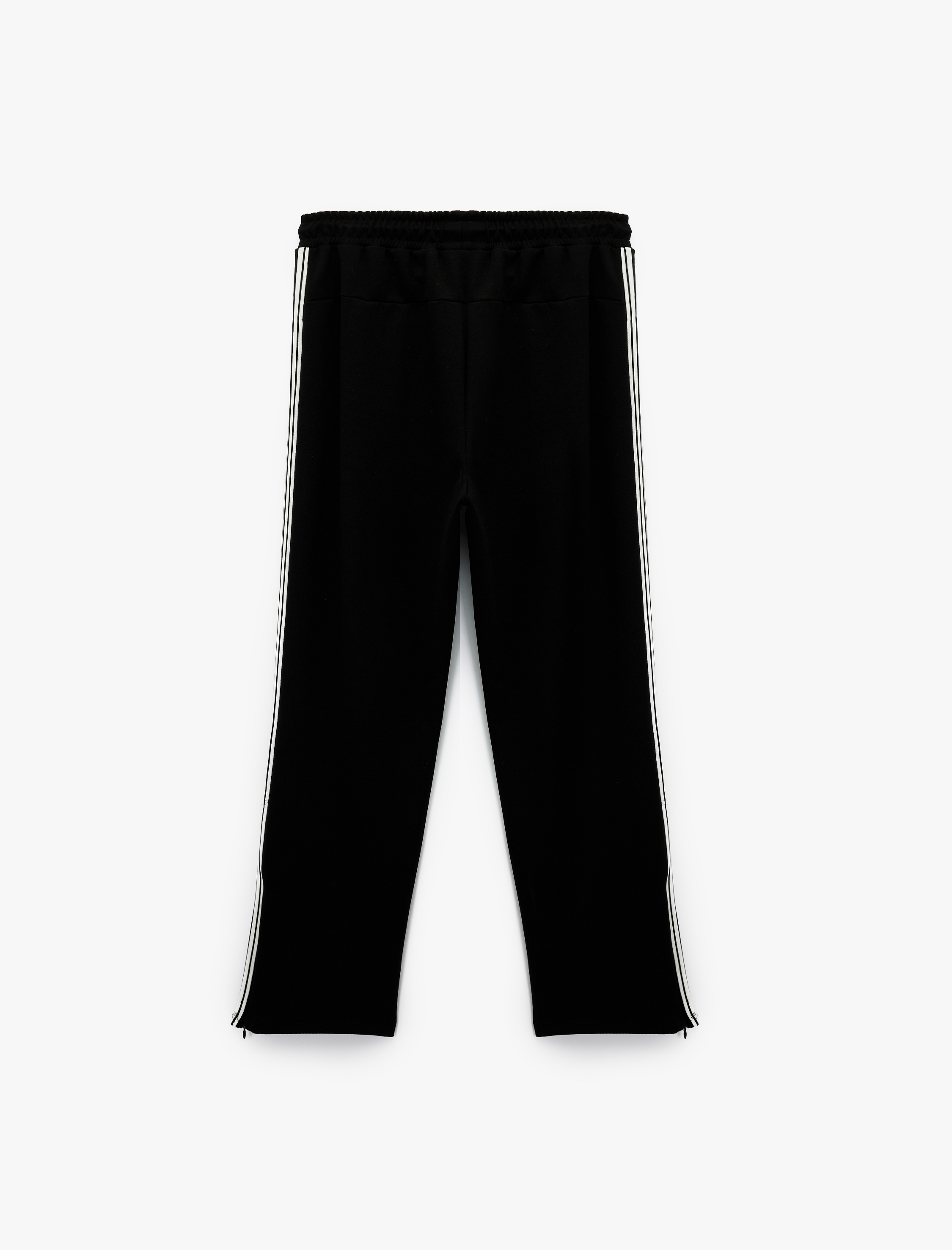   Rahat Kalıp Çizgi Detaylı Beli Bağcıklı Spor Eşofman Altı