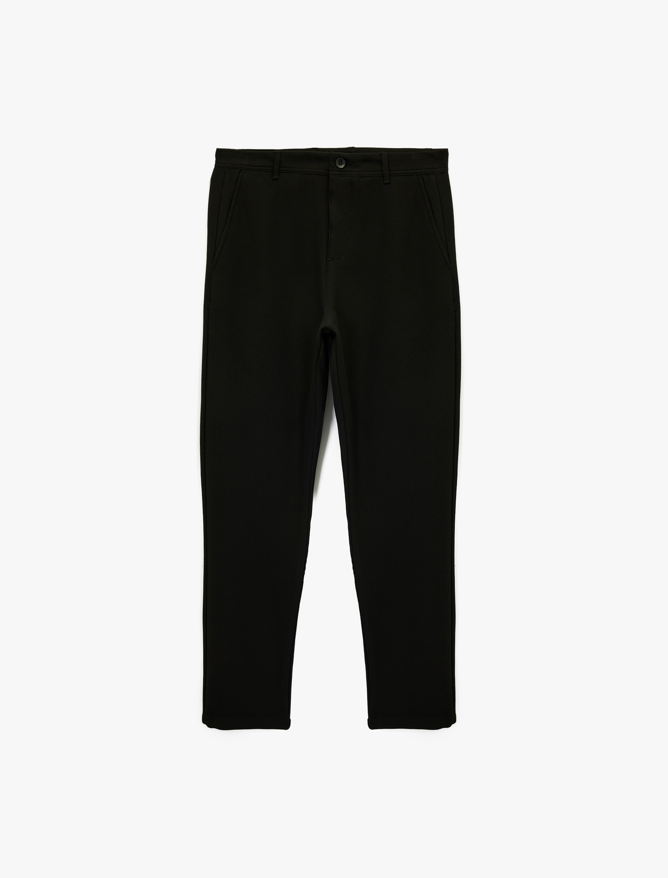   Regular Fit Viskon Karışımlı Cepli Kumaş Pantolon