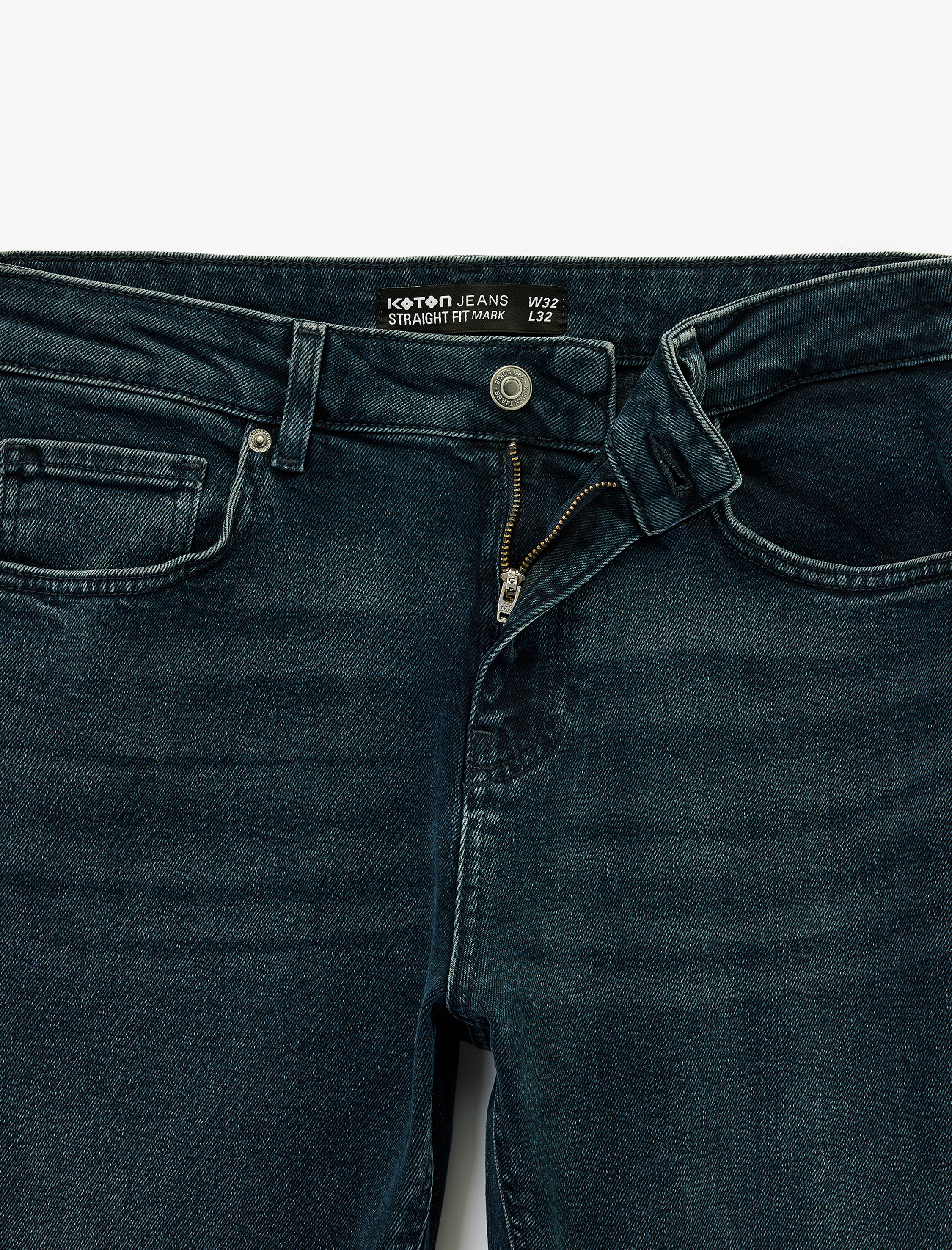   Normal Bel Pamuklu Straight Fit Jean Pantolon - Mark Jean