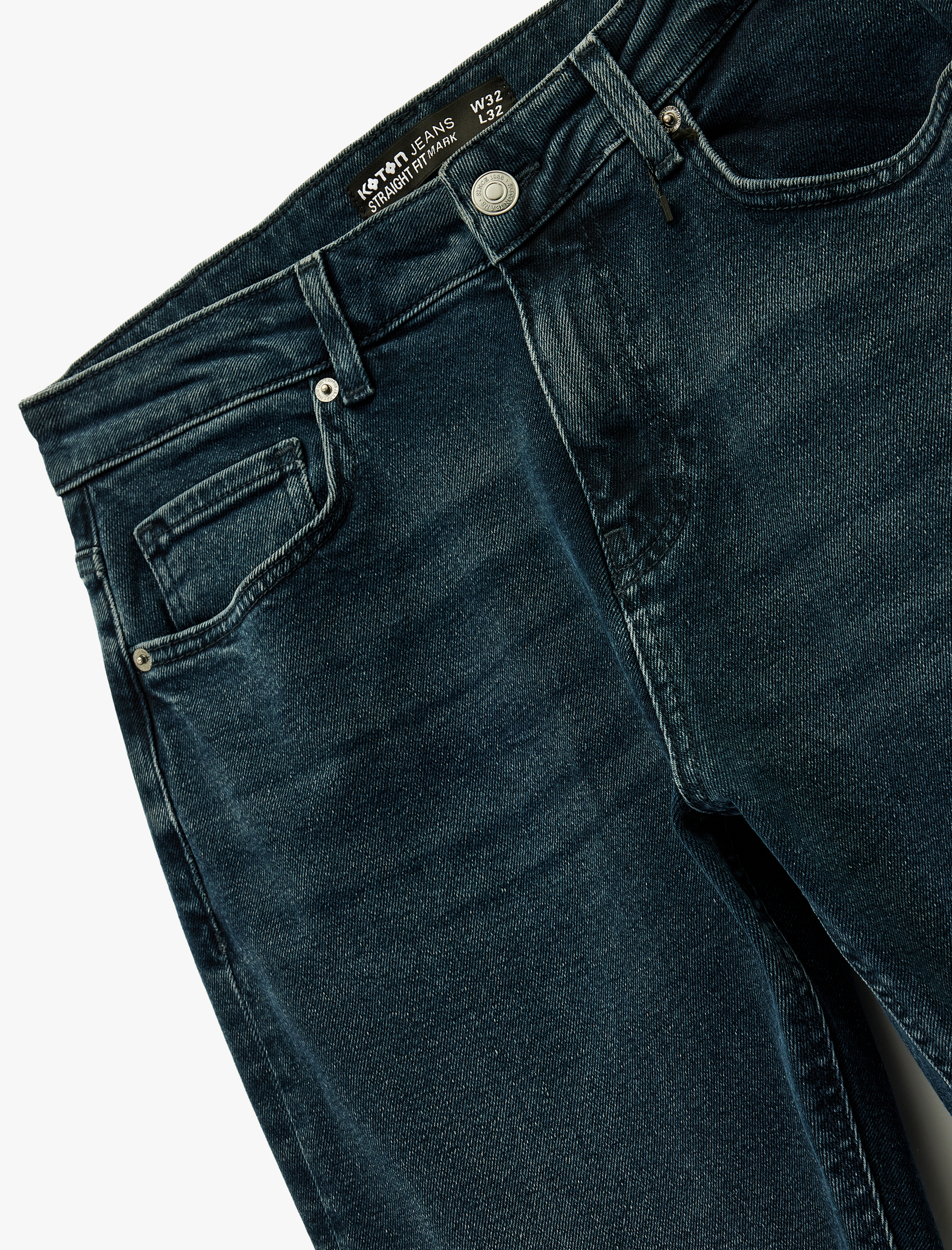   Normal Bel Pamuklu Straight Fit Jean Pantolon - Mark Jean