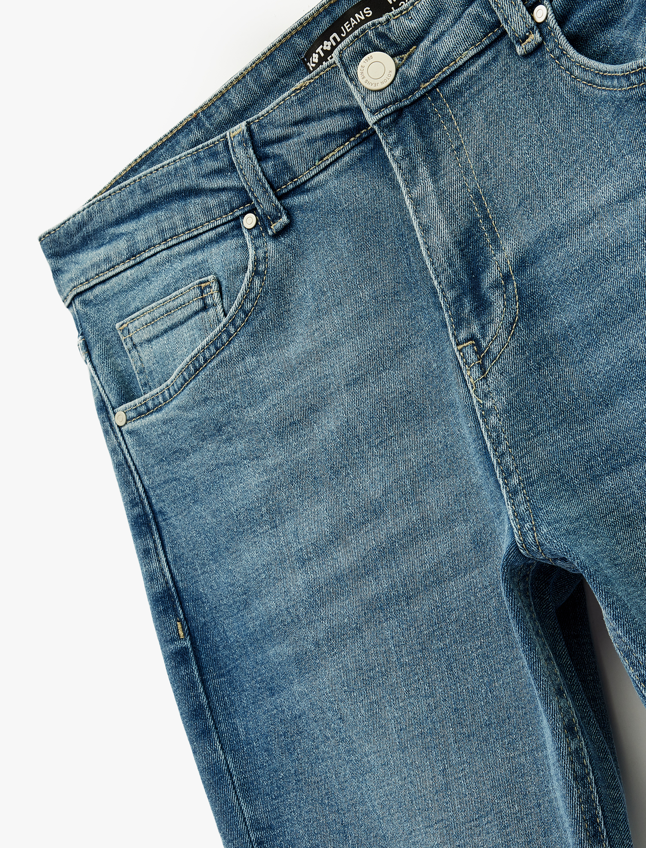   Pamuklu Normal Bel Slim Fit Jean Pantolon - Brad Jean