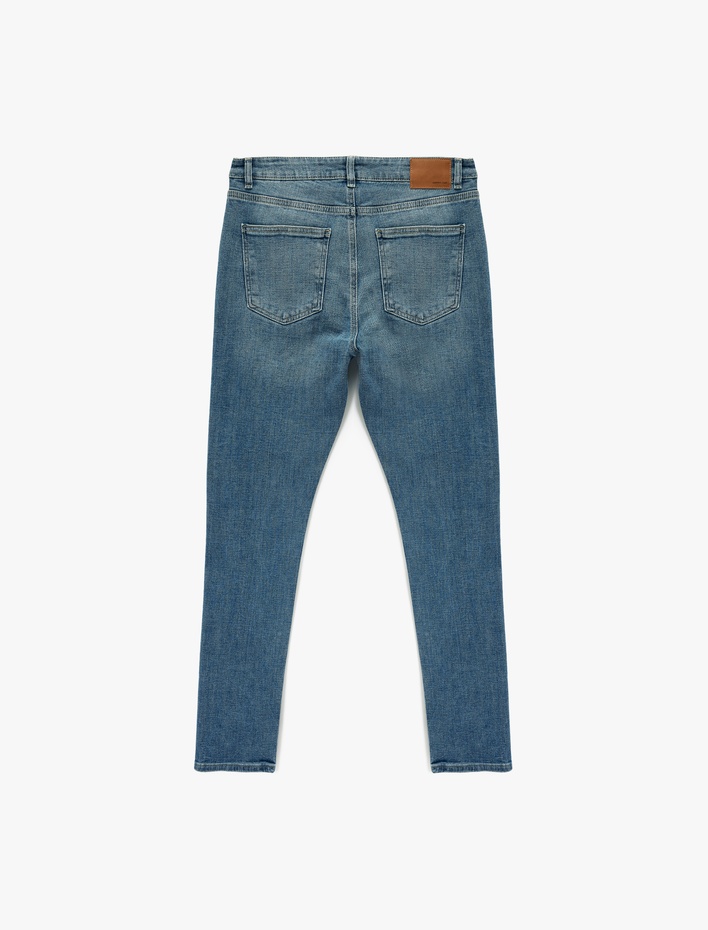  Pamuklu Normal Bel Slim Fit Jean Pantolon - Brad Jean