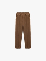 Beli Lastikli Cepli Havuç Kesim Pantolon